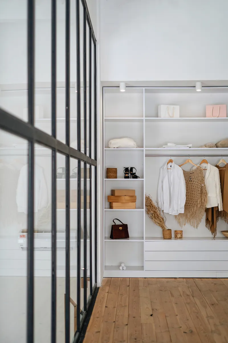 Modern sliding wardrobe interior
